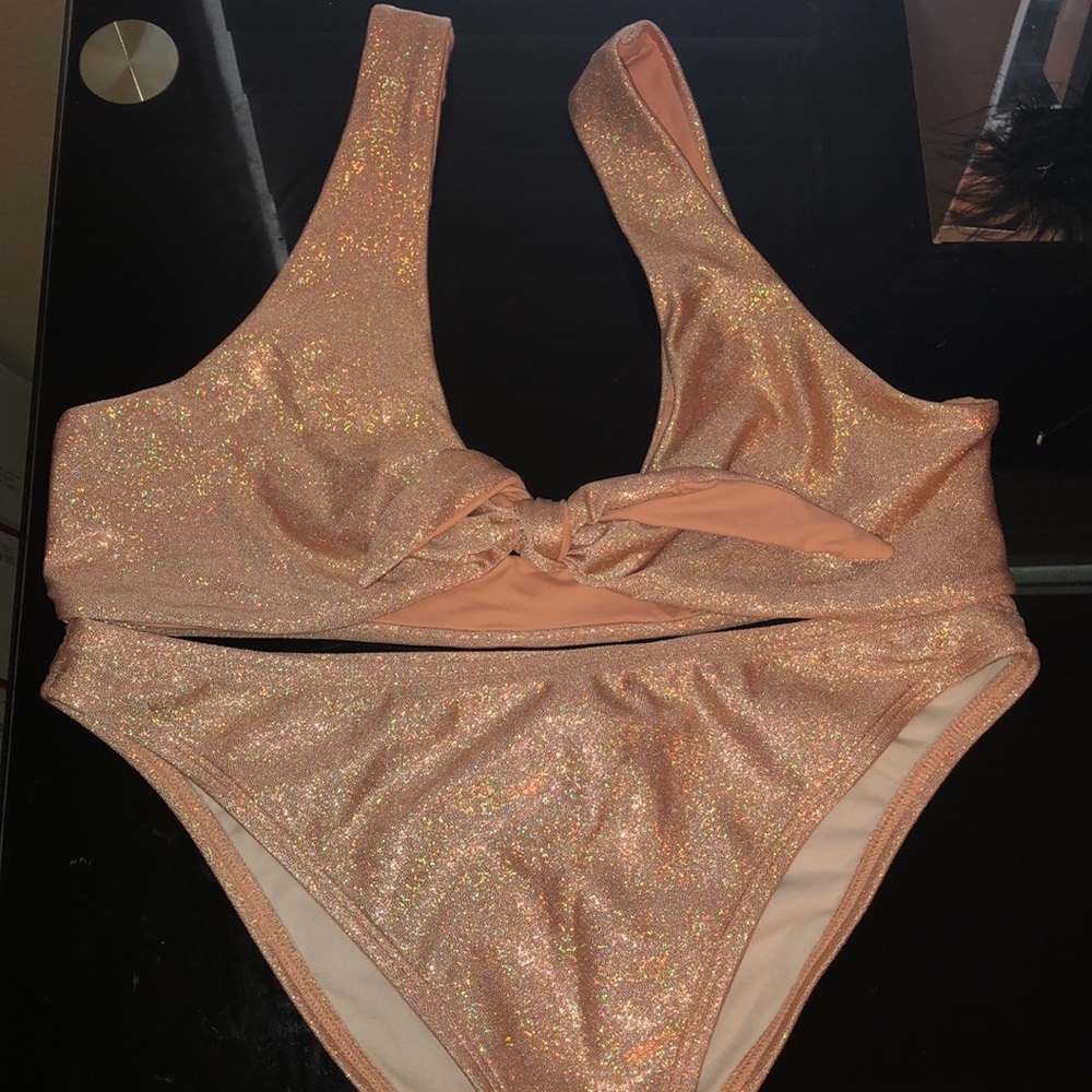 COPY - Pink glitter bathing suit !